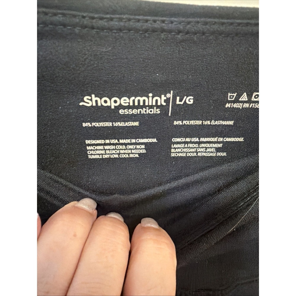 Shapermint Essentials Black Women's Legging Size L High-Rise Stretch Active Wear - Picture 3 of 4